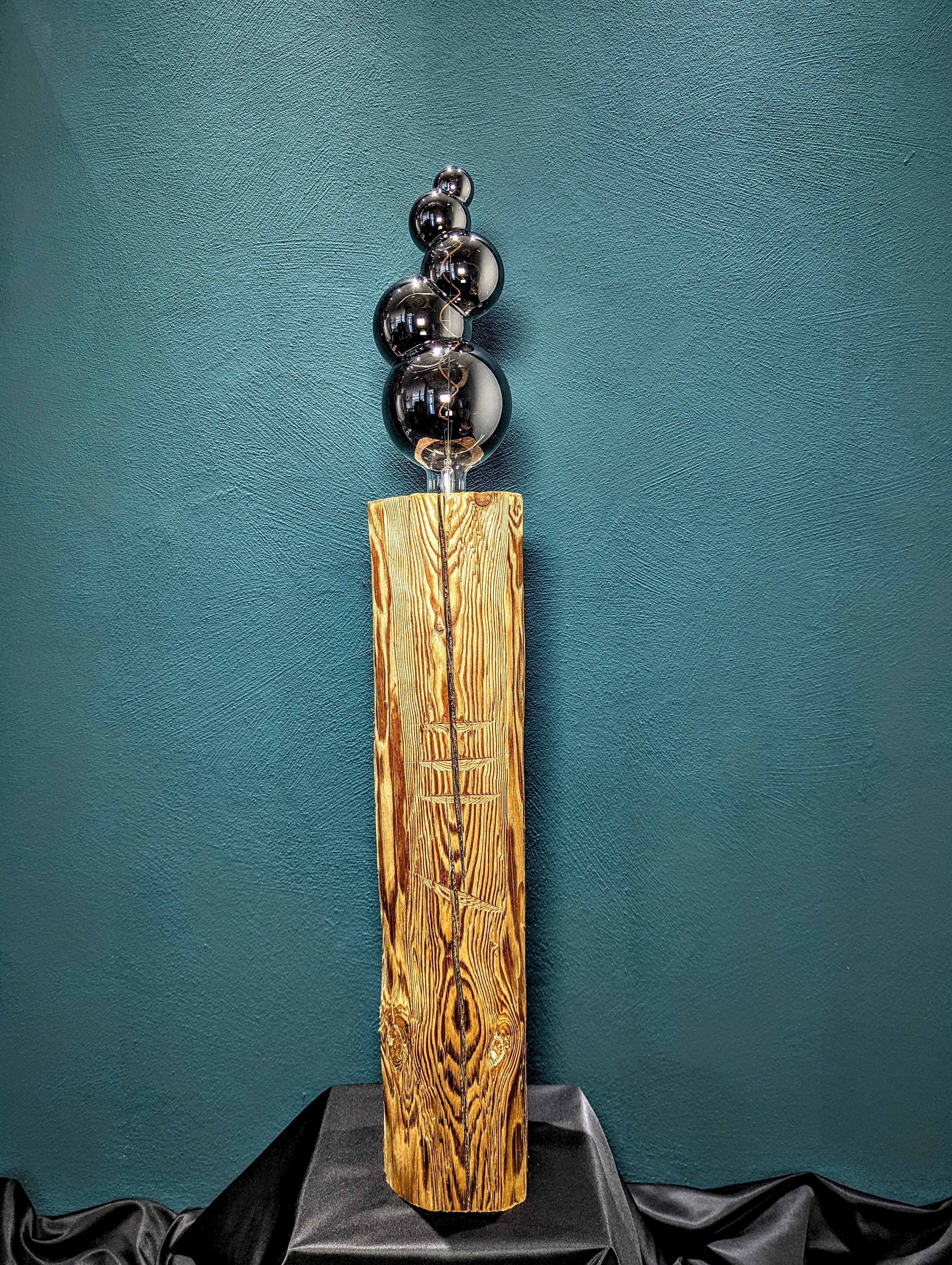 Balken Lampe aus Fichtenholz